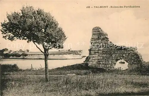 AK / Ansichtskarte Talmont sur Gironde Ruines des Fortifications Talmont sur Gironde