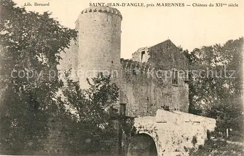 AK / Ansichtskarte Saint Jean d_Angle Chateau du XIIe siecle Saint Jean d_Angle