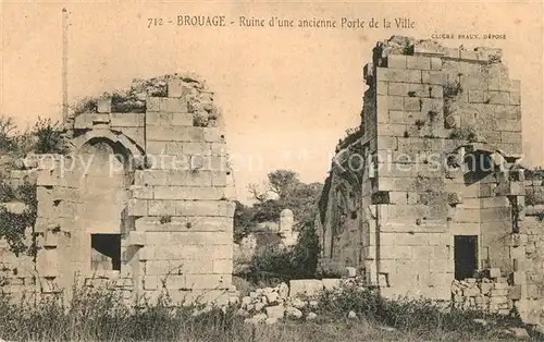 AK / Ansichtskarte Brouage Ruine d une ancienne Porte de la Ville Brouage