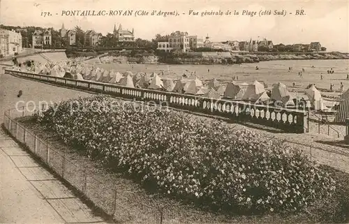AK / Ansichtskarte Pontaillac Vue generale de la plage Pontaillac