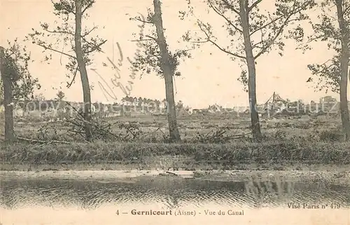 AK / Ansichtskarte Gernicourt Vue du Canal Gernicourt