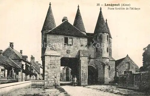 AK / Ansichtskarte Longpont_Aisne Porte fortifiee de l Abbaye Longpont Aisne