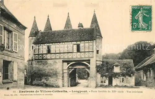 AK / Ansichtskarte Longpont_Aisne Porte fortifiee du XIIe siecle vue interieure Longpont Aisne