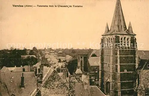 AK / Ansichtskarte Vervins Panorama vers la Chaussee de Fontaine Vervins