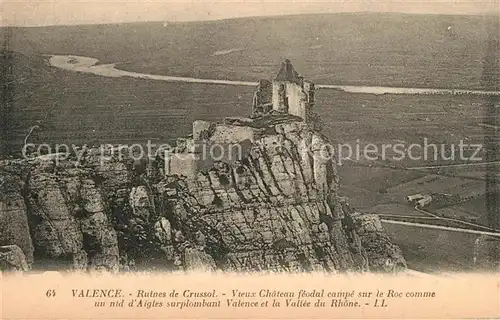 AK / Ansichtskarte Saint Peray Ruines de Crussol Vallee du Rhone Saint Peray