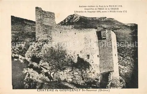 AK / Ansichtskarte Saint Sauveur en Diois Ruines du Chateau de Gouvernet Saint Sauveur en Diois