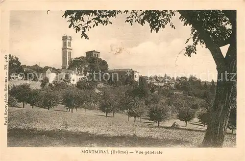 AK / Ansichtskarte Montmiral Vue generale Eglise Montmiral