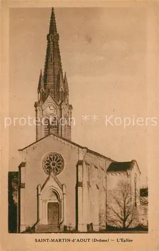 AK / Ansichtskarte Saint Martin d_Aout Eglise Kirche Saint Martin d Aout