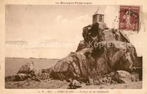 AK / Ansichtskarte Port_Blanc Rocher de la Sentinelle Port_Blanc