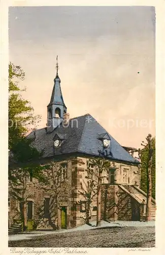 AK / Ansichtskarte Nideggen_Eifel Burg Nideggen Rathaus Nideggen Eifel