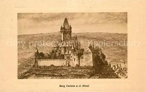 AK / Ansichtskarte Cochem_Mosel Burg Cochem Cochem Mosel