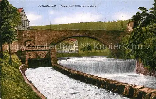 AK / Ansichtskarte Pforzheim Wasserfall Dillweissenstein Pforzheim