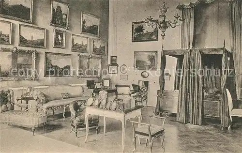 AK / Ansichtskarte Potsdam Schloss Sans Souci Schlafzimmer K?nigin Elisabeth Potsdam