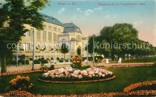 AK / Ansichtskarte Bonn_Rhein B?rgerverein Poppelsdorfer Allee Bonn_Rhein