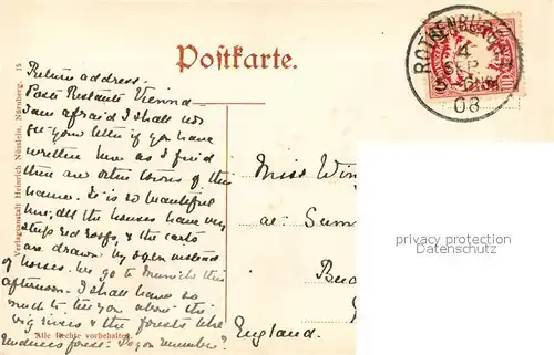 AK / Ansichtskarte Rothenburg_Tauber  Rothenburg Tauber