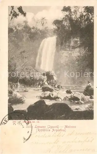 AK / Ansichtskarte Argentinien Misiones Wasserfall Argentinien