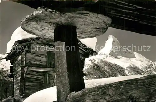 AK / Ansichtskarte Winkelmatten bei Zermatt mit Matterhorn Winkelmatten
