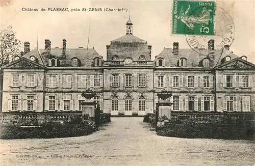 AK / Ansichtskarte Plassac_Charente Maritime Chateau Schloss Plassac_Charente Maritime