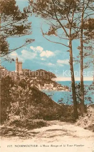 AK / Ansichtskarte Noirmoutier en l_Ile Anse Rouge et Tour Plantier Noirmoutier en l_Ile