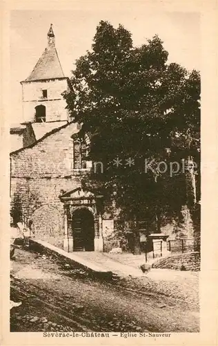 AK / Ansichtskarte Severac le Chateau Eglise Saint Sauveur Severac le Chateau