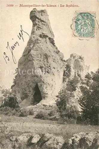 AK / Ansichtskarte Montpellier le Vieux_Montagne Le Sphinx Parc des Grands Causses 