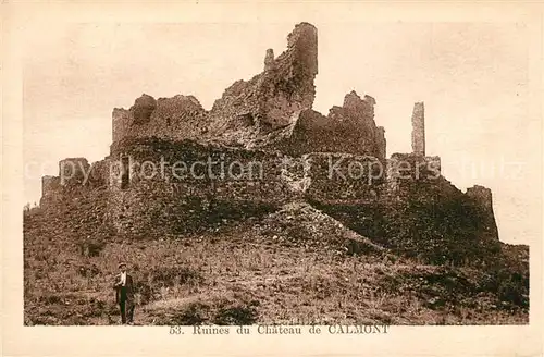 AK / Ansichtskarte Calmont_Aveyron Ruines du Chateau Calmont Aveyron