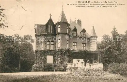 AK / Ansichtskarte Donchery Chateau de la Croix Piot Donchery