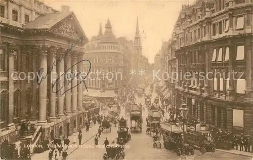 AK / Ansichtskarte London Mansion House and Cheapside London