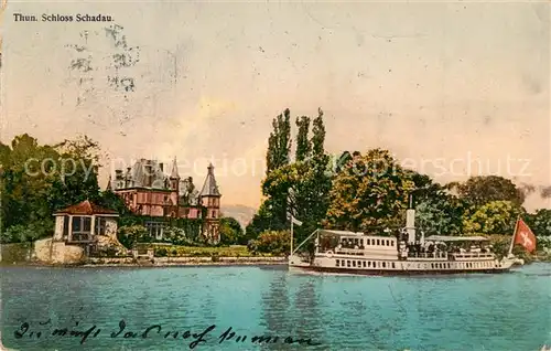 AK / Ansichtskarte Thun_BE Schloss Schadau Thun_BE