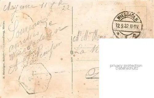 AK / Ansichtskarte Mainz_Rhein Eisenerner Turm Mainz Rhein