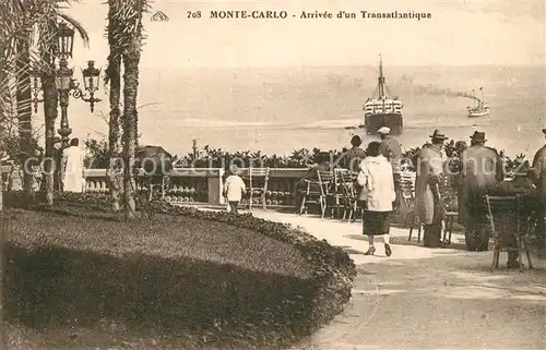 AK / Ansichtskarte Monte Carlo Arriv?e d`un Transatlantique Monte Carlo