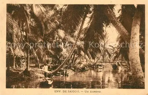 AK / Ansichtskarte Saigon Un Arroyo saigon