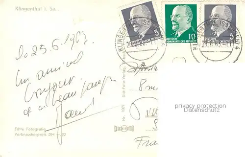 AK / Ansichtskarte Klingenthal_Vogtland  Klingenthal_Vogtland