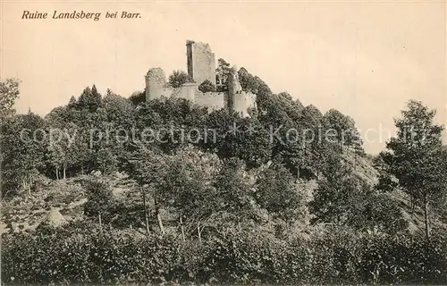 AK / Ansichtskarte Barr_Bas Rhin Ruine Landsberg Barr Bas Rhin