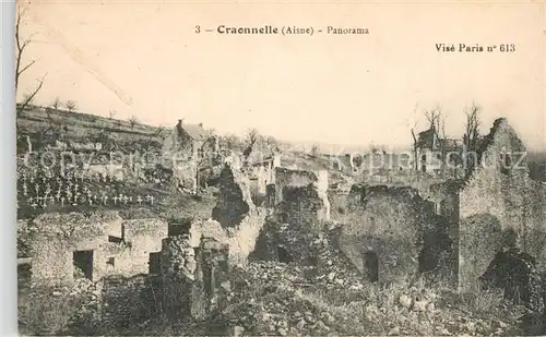 AK / Ansichtskarte Craonnelle Panorama Ruines Grande Guerre Craonnelle