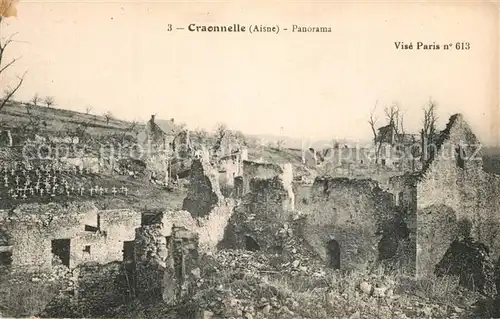 AK / Ansichtskarte Craonnelle Panorama Ruinen Craonnelle