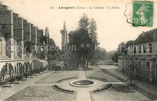 AK / Ansichtskarte Longpont_Aisne Chateau Preau Longpont Aisne