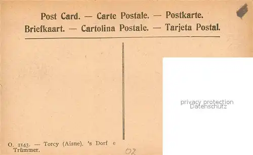 AK / Ansichtskarte Torcy en Valois Village Ruines Torcy en Valois