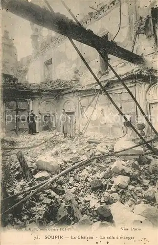 AK / Ansichtskarte Soupir Chateau Ruines Soupir