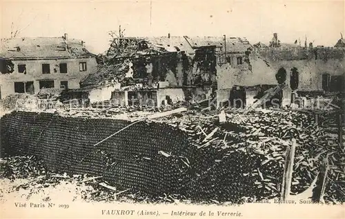 AK / Ansichtskarte Crouy_Aisne Vauxrot Ruines  Crouy Aisne