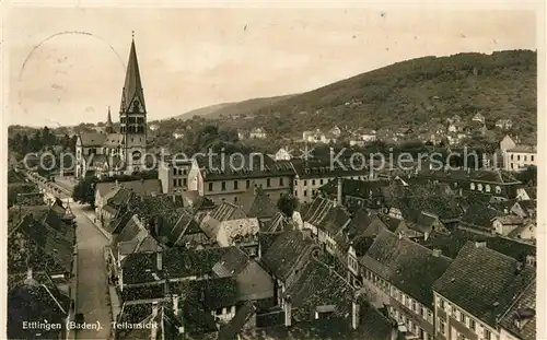 AK / Ansichtskarte Ettlingen Panorama Ettlingen