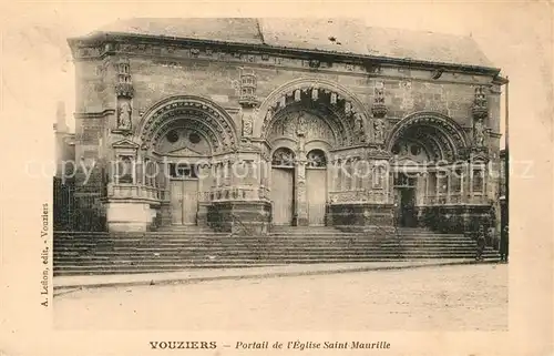 AK / Ansichtskarte Vouziers Portail de l Eglise Saint Maurille Vouziers