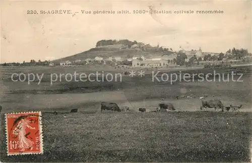 AK / Ansichtskarte Saint Agreve Vue generale Station estivale Saint Agreve