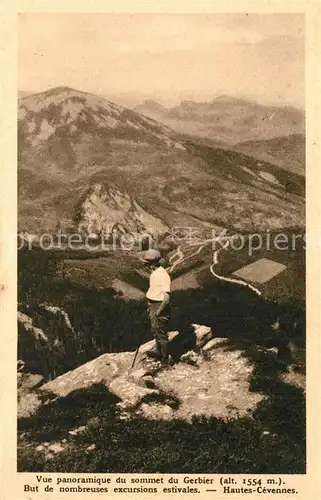 AK / Ansichtskarte Mont_Gerbier_de_Jonc Vue panoramique du sommet du Gerbier 