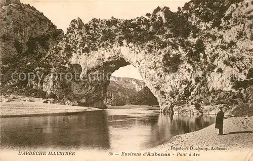 AK / Ansichtskarte Aubenas Pont d Arc Aubenas