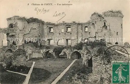 AK / Ansichtskarte Coucy le Chateau Auffrique Ruines du Chateau Coucy le Chateau Auffrique