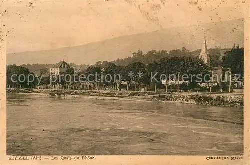 AK / Ansichtskarte Seyssel_Ain Les Quais du Rhone Seyssel Ain