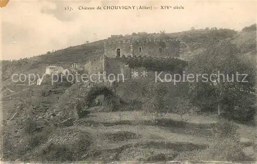AK / Ansichtskarte Chouvigny Ruines du Chateau XIVe siecle Chouvigny
