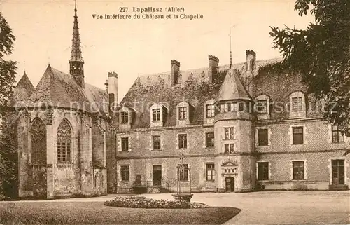 AK / Ansichtskarte Lapalisse Vue interieure du Chateau et la Chapelle Lapalisse