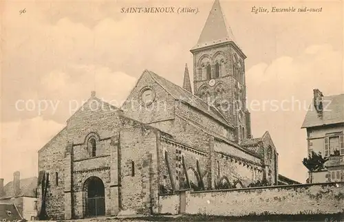 AK / Ansichtskarte Saint Menoux Eglise Kirche Saint Menoux